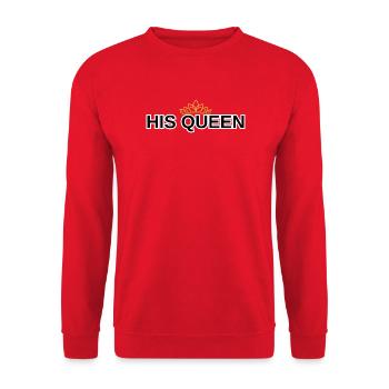 Sa chemise Queen Couple Assortie King Queen - Sweat-shirt Unisexe - rouge - Devant - Alina (178cm) & Michal (187cm)