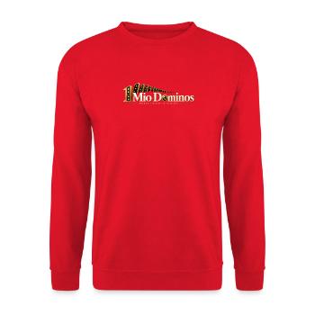 Mio Dominos Welt Dominos - Unisex Pullover - Rot - Vorne - Alina (178cm) & Michal (187cm)