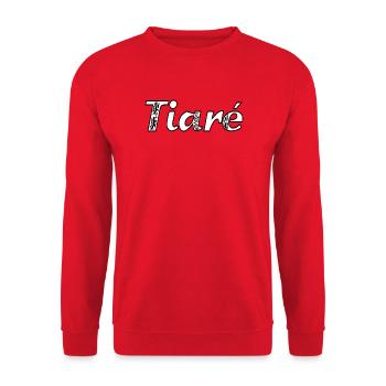Tiaré - Sweat-shirt Unisexe - rouge - Devant - Alina (178cm) & Michal (187cm)