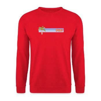 Paxi comme jour férié - Sweat-shirt Unisexe - rouge - Devant - Alina (178cm) & Michal (187cm)