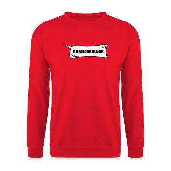 Cadeau pour les concepteurs de jeux - Sweat-shirt Unisexe - rouge - Devant - Alina (178cm) & Michal (187cm)