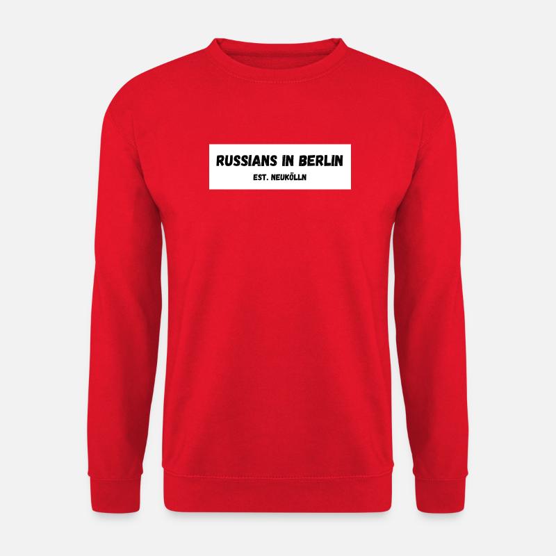 Russen in Berlin Neukölln Est. - Unisex Pullover - Rot
