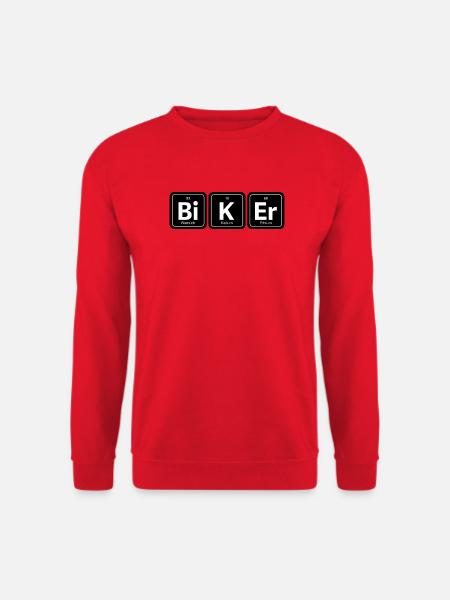 Bi-K Er Biker - Sweat-shirt Unisexe - rouge