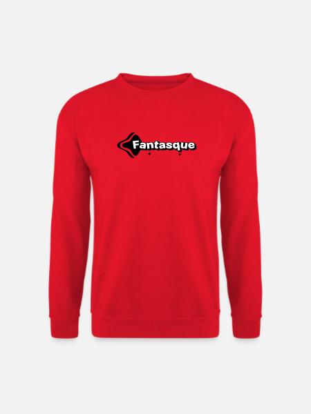 Verspieltes Schwarz-Weiß - Unisex Pullover - Rot