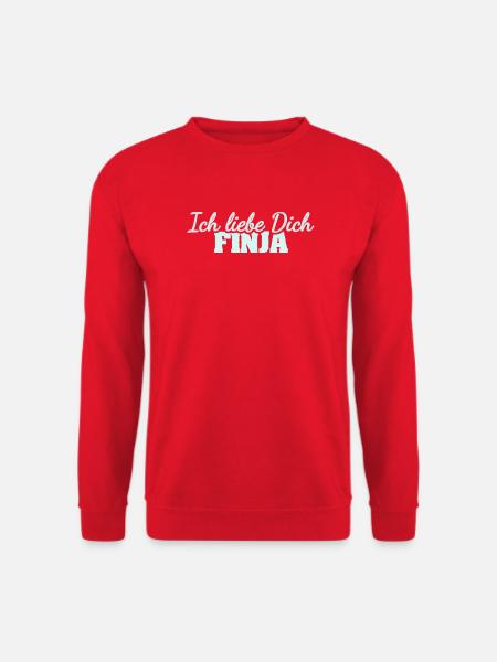 Finja als Liebe - Unisex Pullover - Rot