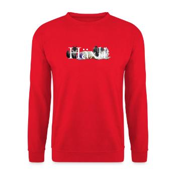 Häxli - Unisex Pullover - Rot - Vorne - Alina (178cm) & Michal (187cm)