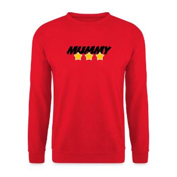 Mama des Jahres - Muttertag - Unisex Pullover - Rot - Vorne - Alina (178cm) & Michal (187cm)