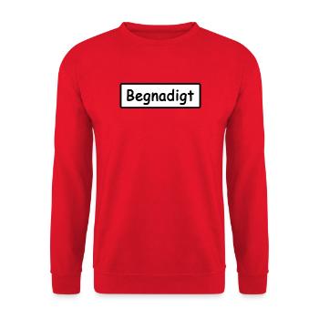 Retro Kostüm Panzerknacker Opa Karneval JGA - Unisex Pullover - Rot - Vorne - Alina (178cm) & Michal (187cm)