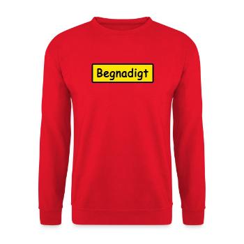 Retro Kostüm Panzerknacker Opa Karneval JGA - Unisex Pullover - Rot - Vorne - Alina (178cm) & Michal (187cm)