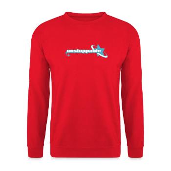 Cosmic Fancy Glow _ Unaufhaltsam - Unisex Pullover - Rot - Vorne - Alina (178cm) & Michal (187cm)