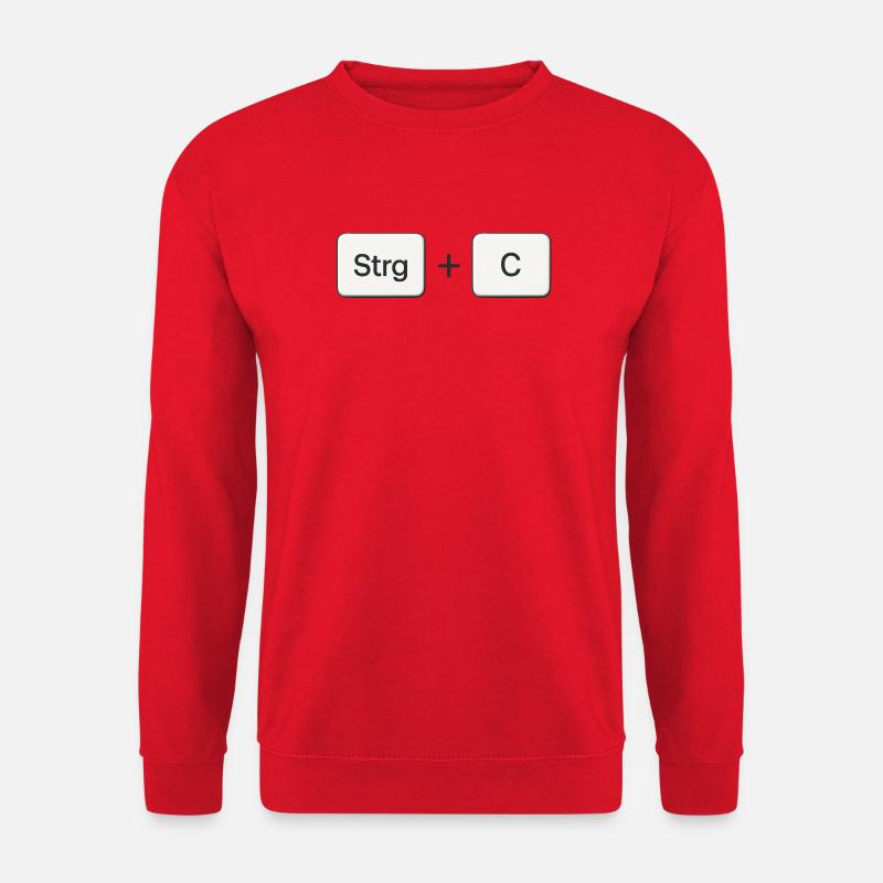 Key Combination Copy Ctrl + C - Unisex Sweatshirt - red