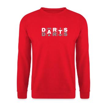 Fléchettes, fléchettes - Sweat-shirt Unisexe - rouge - Devant - Alina (178cm) & Michal (187cm)
