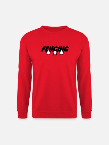 Three-star fencing: the best foil fencer - Unisex Sweatshirt - red