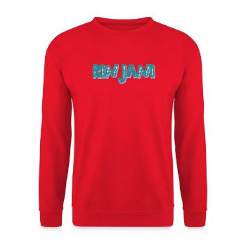 Mint Camouflage Schriftzug - Unisex Pullover - Rot - Vorne - Alina (178cm) & Michal (187cm)