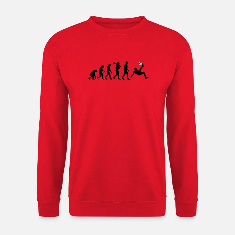 Evolution Fussball - Unisex Pullover - Rot