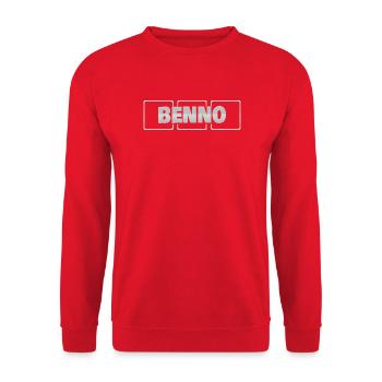 Gift idea Benno - Unisex Sweatshirt - red - Front - Alina (178cm) & Michal (187cm)
