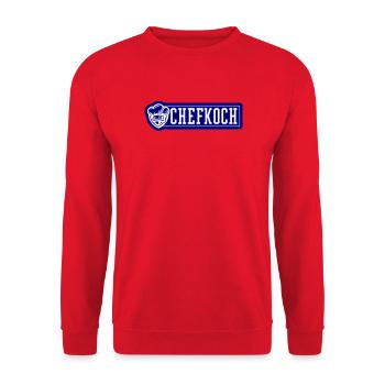 Chef Chef's Hat - Unisex Sweatshirt - red - Front - Alina (178cm) & Michal (187cm)