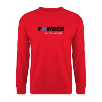 snow - Unisex Sweatshirt - red - Front - Alina (178cm) & Michal (187cm)