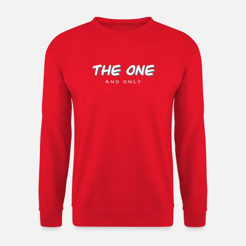 Exklusiver Single-Star Design - Unisex Pullover - Rot