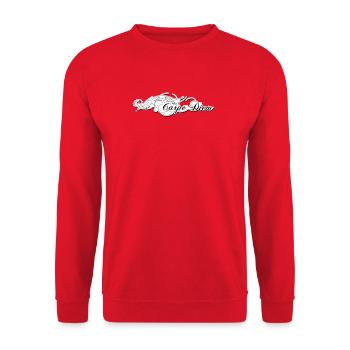 Carpe Diem - Unisex Sweatshirt - red - Front - Alina (178cm) & Michal (187cm)
