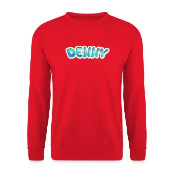 Denny als Job - Unisex Pullover - Rot - Vorne - Alina (178cm) & Michal (187cm)