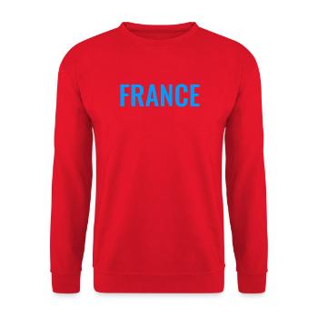 France Bleu - Sweat-shirt Unisexe - rouge - Devant - Alina (178cm) & Michal (187cm)