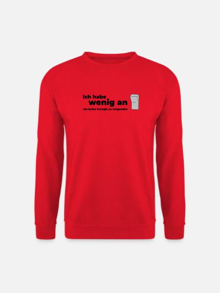 WENIG AN - Unisex Pullover - Rot