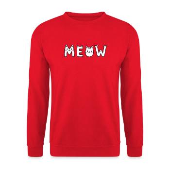 Perfekte Buchstaben - Unisex Pullover - Rot - Vorne - Alina (178cm) & Michal (187cm)