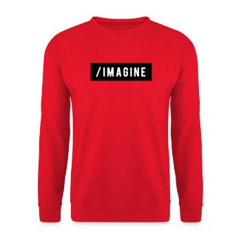 _Sich vorstellen - Unisex Pullover - Rot - Vorne - Alina (178cm) & Michal (187cm)