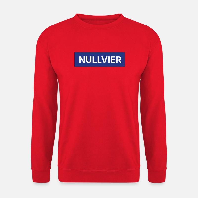 Nullvier Boxlogo - Unisex Pullover - Rot