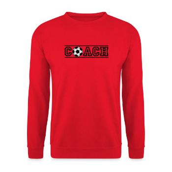 football coach - Unisex Sweatshirt - red - Front - Alina (178cm) & Michal (187cm)