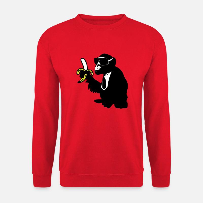 cool monkey karl - Unisex Pullover - Rot