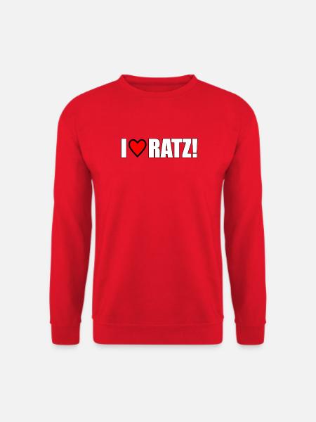 J’adore ratz! - Sweat-shirt Unisexe - rouge