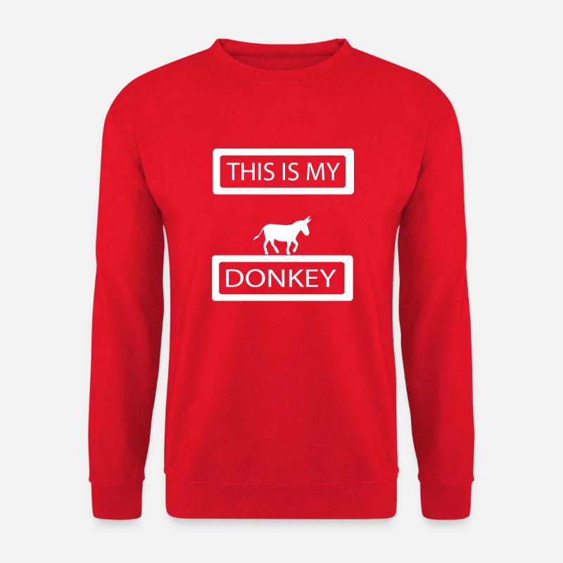 Donkey Esel - Unisex Sweatshirt - red