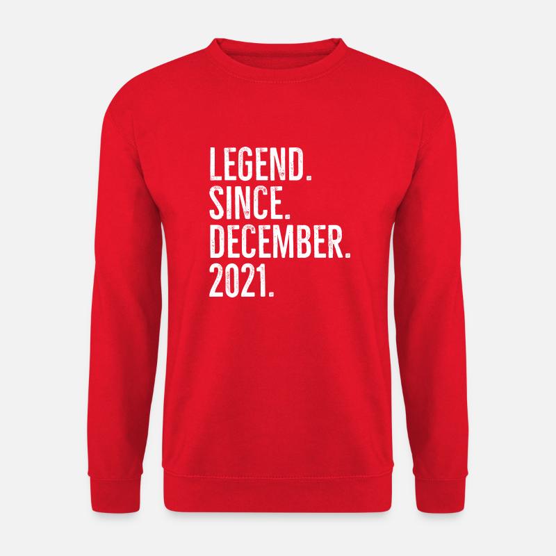 Legend Since December 2021 - Unisex Sweatshirt - red