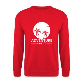 Adventure Travel Hiking Mountain - Unisex Pullover - Rot - Vorne - Alina (178cm) & Michal (187cm)