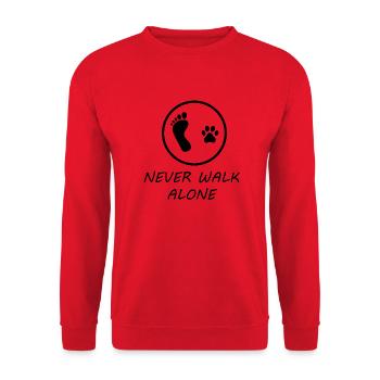 Dog Hund - Unisex Pullover - Rot - Vorne - Alina (178cm) & Michal (187cm)