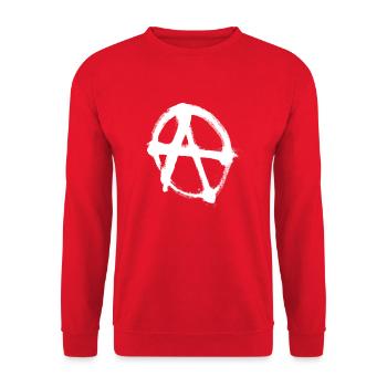 A - Unisex Sweatshirt - red - Front - Alina (178cm) & Michal (187cm)