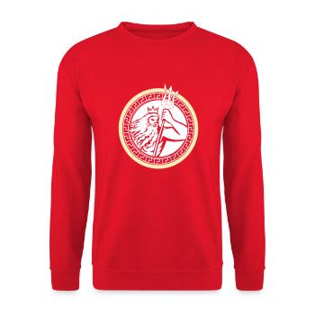 Poseidon Triton - Unisex Sweatshirt - red - Front - Alina (178cm) & Michal (187cm)
