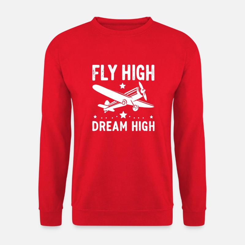 Fly High Dream High - Unisex Sweatshirt - red