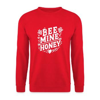Le miel de la mine d'abeilles - Sweat-shirt Unisexe - rouge - Devant - Alina (178cm) & Michal (187cm)
