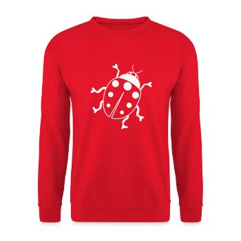 marienkäfer 01 - Unisex Pullover - Rot - Vorne - Alina (178cm) & Michal (187cm)