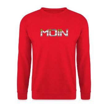 Hello - Unisex Sweatshirt - red - Front - Alina (178cm) & Michal (187cm)