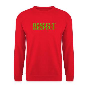 Respect - Unisex Pullover - Rot - Vorne - Alina (178cm) & Michal (187cm)