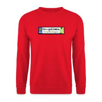 Donegal Dún na nGall Fort of the Foreigners Herita - Unisex Sweatshirt - red - Front - Alina (178cm) & Michal (187cm)