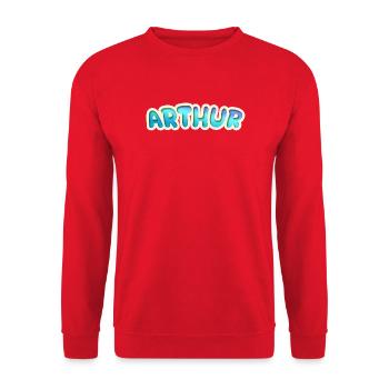 Occupation Arthur - Unisex Sweatshirt - red - Front - Alina (178cm) & Michal (187cm)