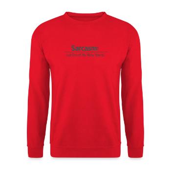 Le sarcasme, juste un de mes nombreux talents - Sweat-shirt Unisexe - rouge - Devant - Alina (178cm) & Michal (187cm)