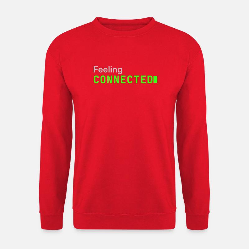 Feeling connected | Developer mood  - Unisex Pullover - Rot
