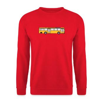 Busfahrer Bus Omnibus Kraftfahrer Schulbus (25) - Unisex Pullover - Rot - Vorne - Alina (178cm) & Michal (187cm)