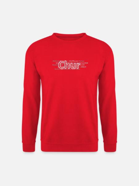 Schweizer Städte Chur - Unisex Pullover - Rot